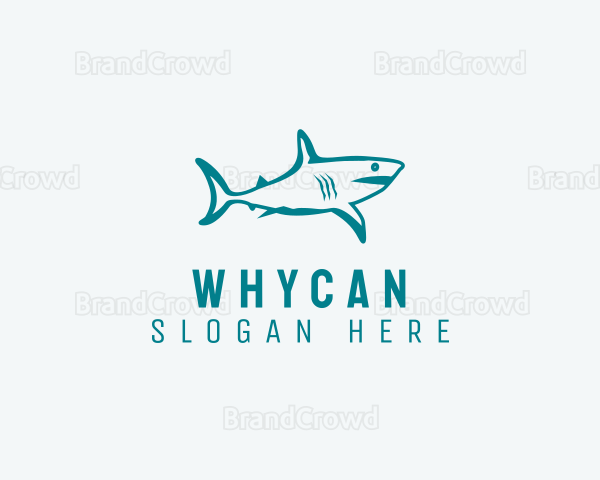 Shark Aquarium Wildlife Logo