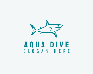 Shark Aquarium Wildlife  logo design