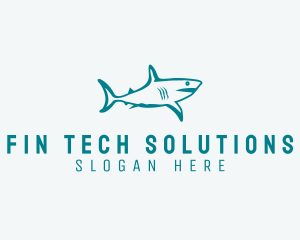 Shark Aquarium Wildlife  logo design