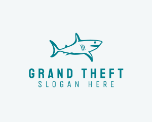 Fin - Shark Aquarium Wildlife logo design