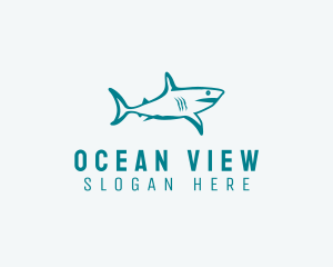 Shark Aquarium Wildlife  logo design