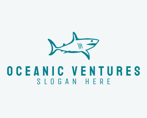 Shark Aquarium Wildlife  logo design