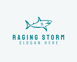 Shark Aquarium Wildlife  logo design