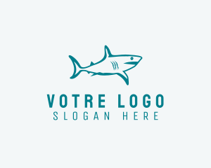 Surf - Shark Aquarium Wildlife logo design