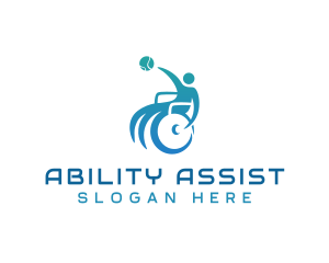 Handicap - Wheelchair Basketball Charity logo design