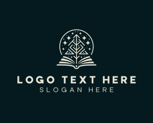 Academic - Author Book Tree logo design