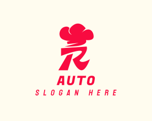 Red Chef Toque Letter R Logo