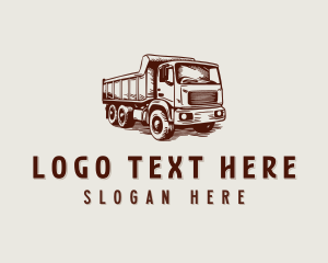 Auto - Dump Truck Construction Vehicle logo design