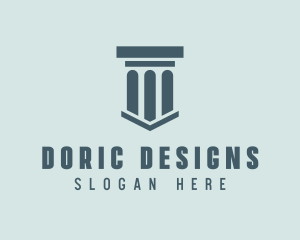 Doric - Professional Firm Pillar logo design