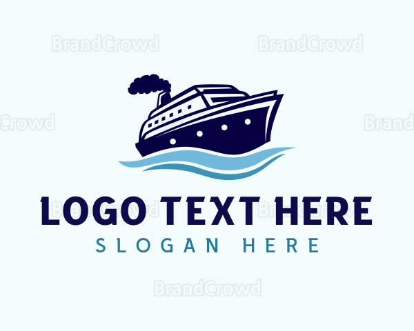 Travel Boat Transportation Logo