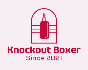 Boxer - Gym Punching Bag logo design