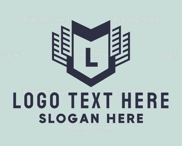 Professional Lettermark Shield Logo