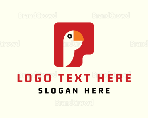 Parrot Letter P Logo