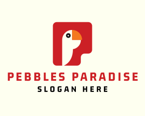 Parrot Letter P logo design