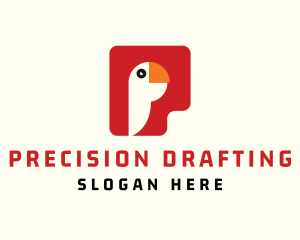 Parrot Letter P logo design