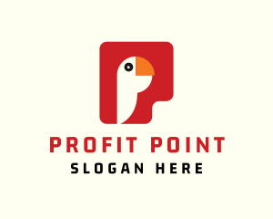 Parrot Letter P logo design