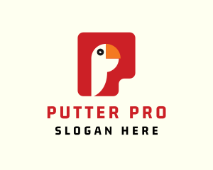 Parrot Letter P logo design