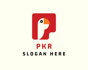 Parrot Letter P logo design