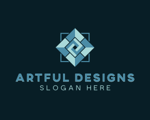 Floor Tiling Interior Design logo design