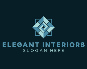 Floor Tiling Interior Design logo design