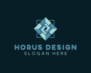 Floor Tiling Interior Design logo design