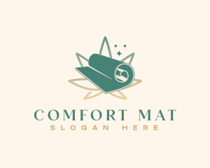 Mat - Yoga Mat Wellness logo design