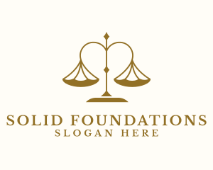 Human Rights - Gold Justice Law Firm logo design