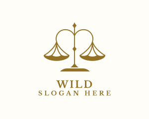 Court - Gold Justice Law Firm logo design