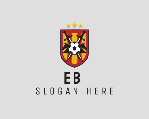 Ball - Soccer Team Shield logo design