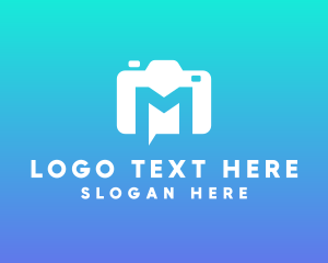 Publicity - Modern Camera Chat logo design