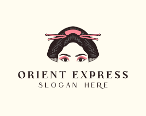 Oriental Geisha Cosmetics logo design