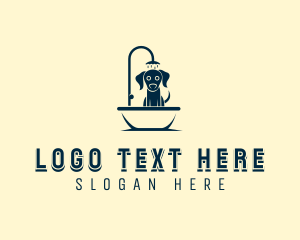 Shower Dog Grooming logo design