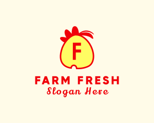 Chicken Egg Poultry Farm logo design