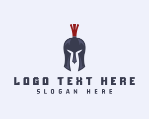 Hero - Spartan Helmet Warrior logo design