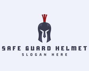 Helmet - Spartan Helmet Warrior logo design