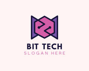 Computer Circuit Tech logo design