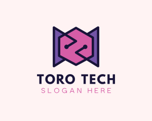 Computer Circuit Tech logo design