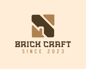 Brickwork - Brick Wood Wall Square logo design