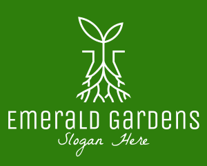 Plant Seedling Root logo design