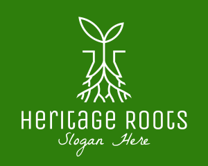 Plant Seedling Root logo design