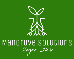 Plant Seedling Root logo design