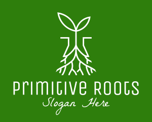 Plant Seedling Root logo design