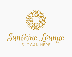 Sunshine Swirl Emblem logo design