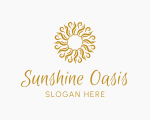 Sunshine Swirl Emblem logo design
