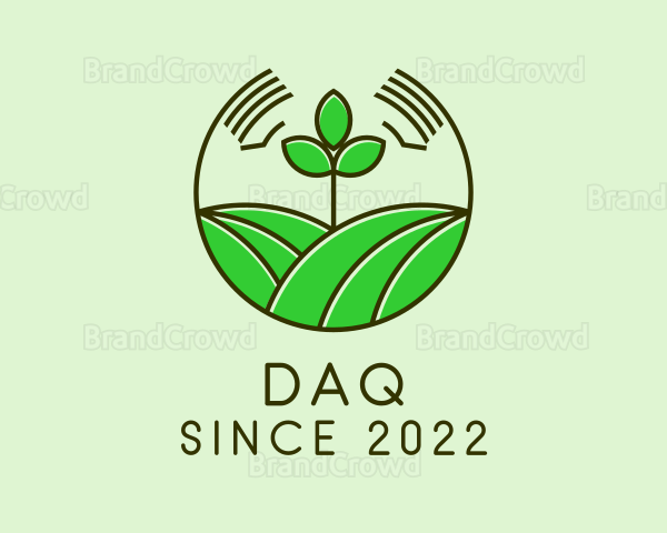 Organic Field Farming Logo