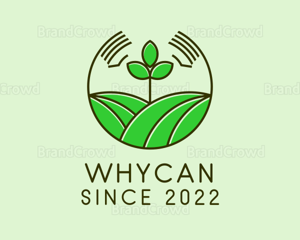 Organic Field Farming Logo