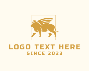 Gold - Royal Luxury Lion logo design
