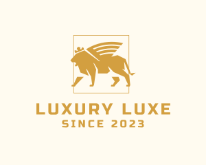 Royal Luxury Lion logo design