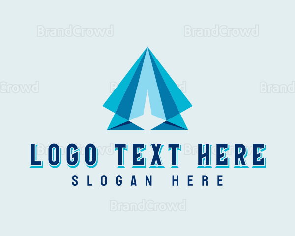 Plane Flight Delivery Logo