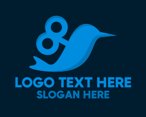 Hummingbird - Blue Hummingbird Toy logo design